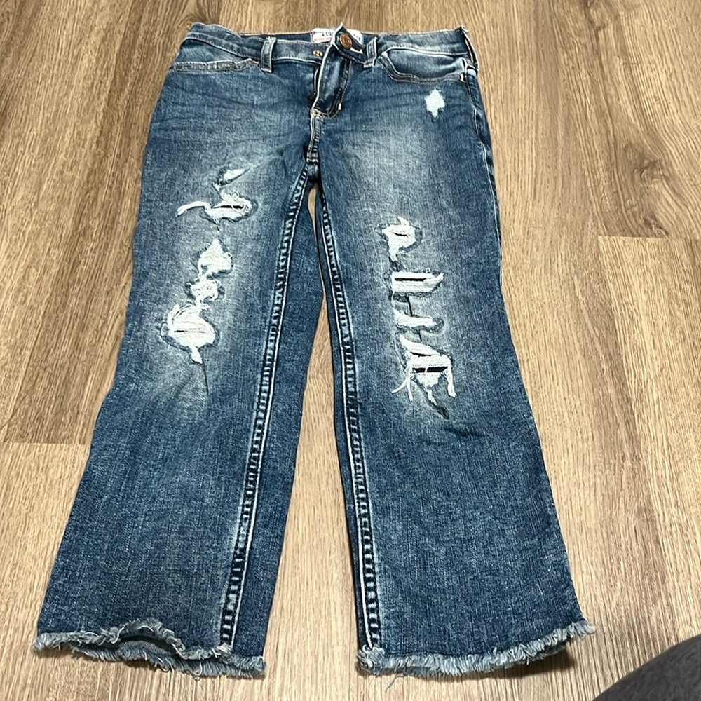 Girls’ A&F High Rise Ankle Straight